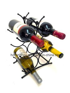 Free Standing Rack Fortable Top Bordeaux Metal Wine Holder